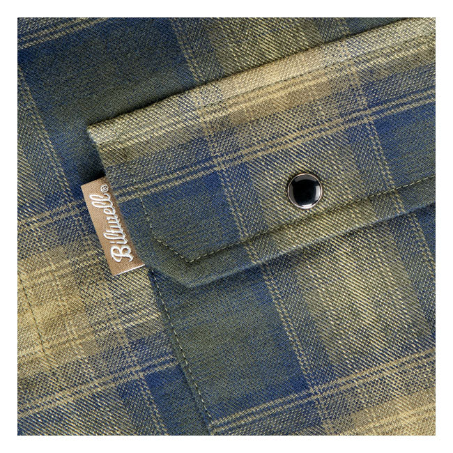 Biltwell Hi Test Flannel shirt moss from Biltwell at Pedro’s Parts