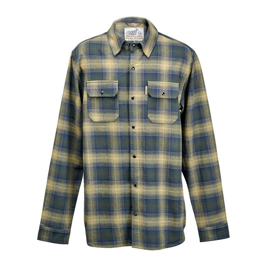Biltwell Hi Test Flannel shirt moss from Biltwell at Pedro’s Parts