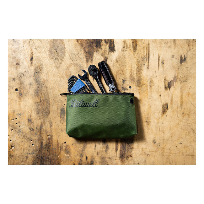 Biltwell Stash Pouch. Green from Biltwell at Pedro’s Parts
