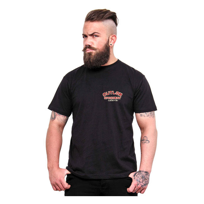 Lucky 13 Outlaw Speedway T-Shirt - Black - image 1