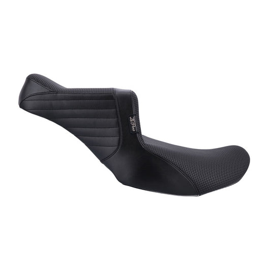 LePera, Tailwhip Basket Weave 2-Up Seat. Black