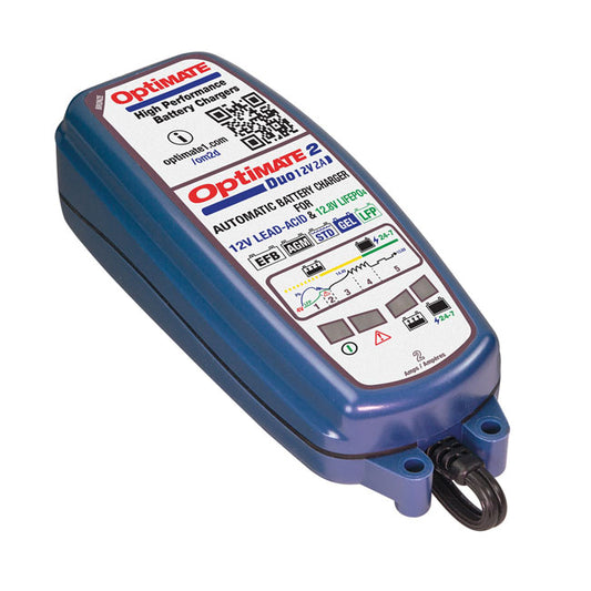 Tecmate, Optimate, 2 Duo 12V Battery Charger. Bronze