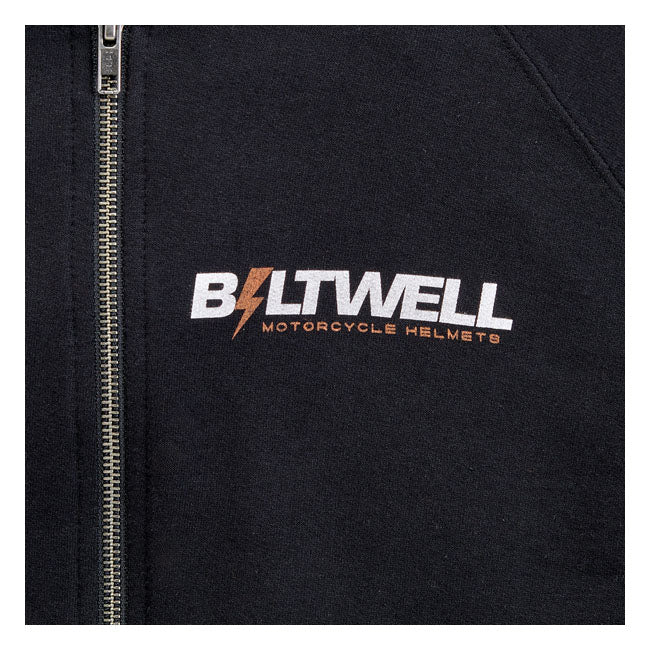 Biltwell Bolts zip Hoodie black from Biltwell at Pedro’s Parts