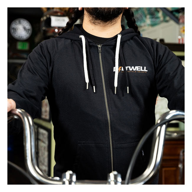 Biltwell Bolts zip Hoodie black from Biltwell at Pedro’s Parts