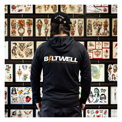 Biltwell Bolts zip Hoodie black from Biltwell at Pedro’s Parts