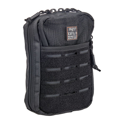 Biltwell Exfil-3 bag. Black from Biltwell at Pedro’s Parts