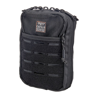 Biltwell Exfil-3 bag. Black from Biltwell at Pedro’s Parts