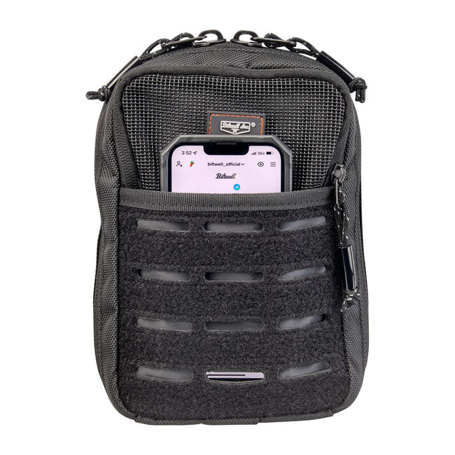 Biltwell Exfil-3 bag. Black from Biltwell at Pedro’s Parts