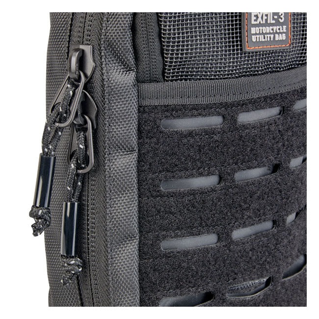 Biltwell Exfil-3 bag. Black from Biltwell at Pedro’s Parts