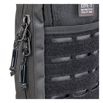 Biltwell Exfil-3 bag. Black from Biltwell at Pedro’s Parts