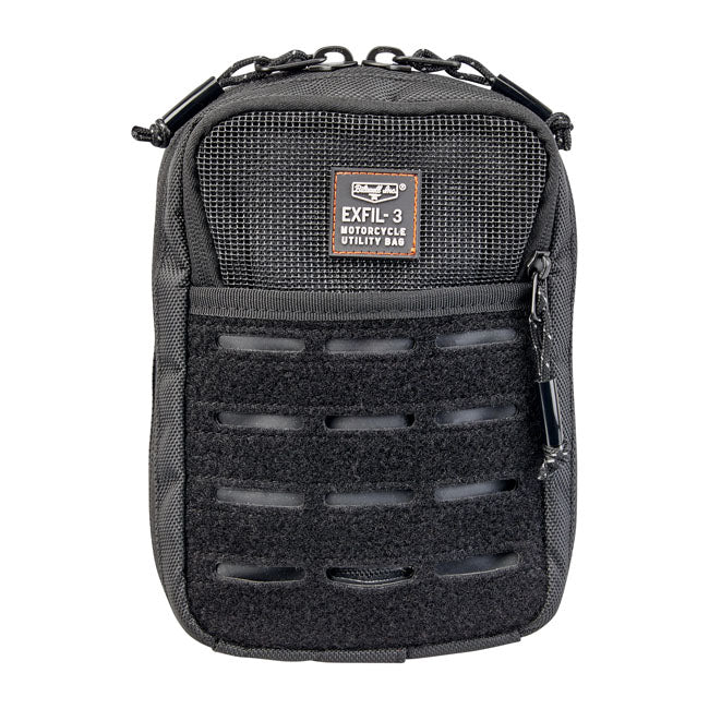 Biltwell Exfil-3 bag. Black from Biltwell at Pedro’s Parts