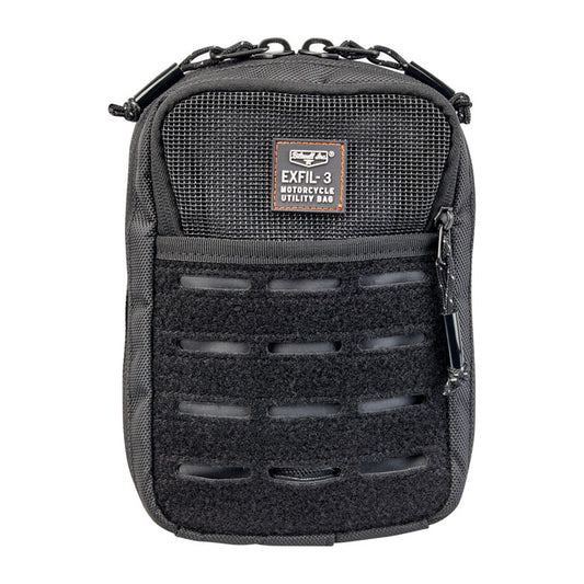 Biltwell Exfil-3 bag. Black from Biltwell at Pedro’s Parts