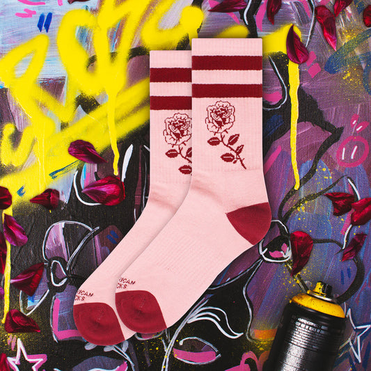 American Socks Mid High Rose socks pink