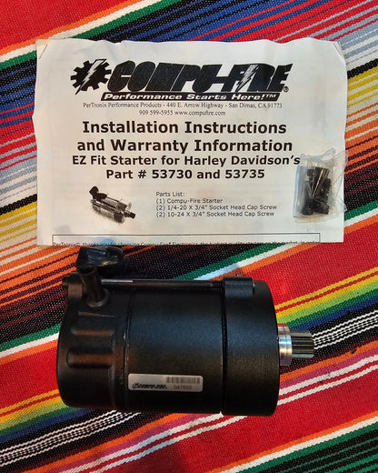 Compu Fire Baby Starter in Black Finish For Harley Davidson 1965-1988 B.T. 53735
