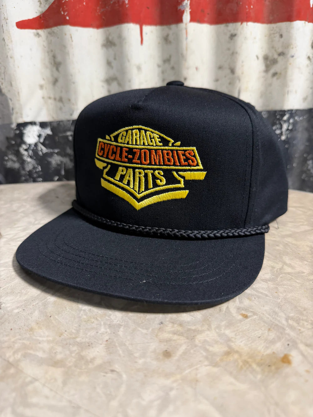 Cycle Zombies Badge Hat - Black