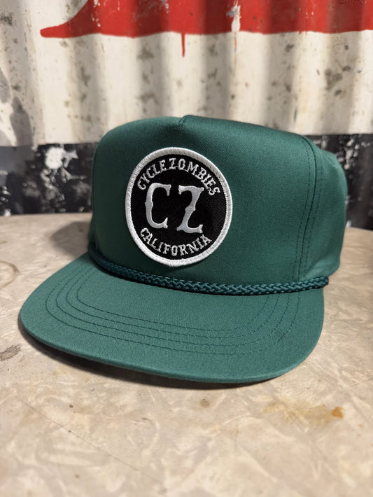 Cycle Zombies CA Poplin Patch Hat - Green