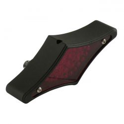 MCS Flat-lens diamond LED taillight. Black
