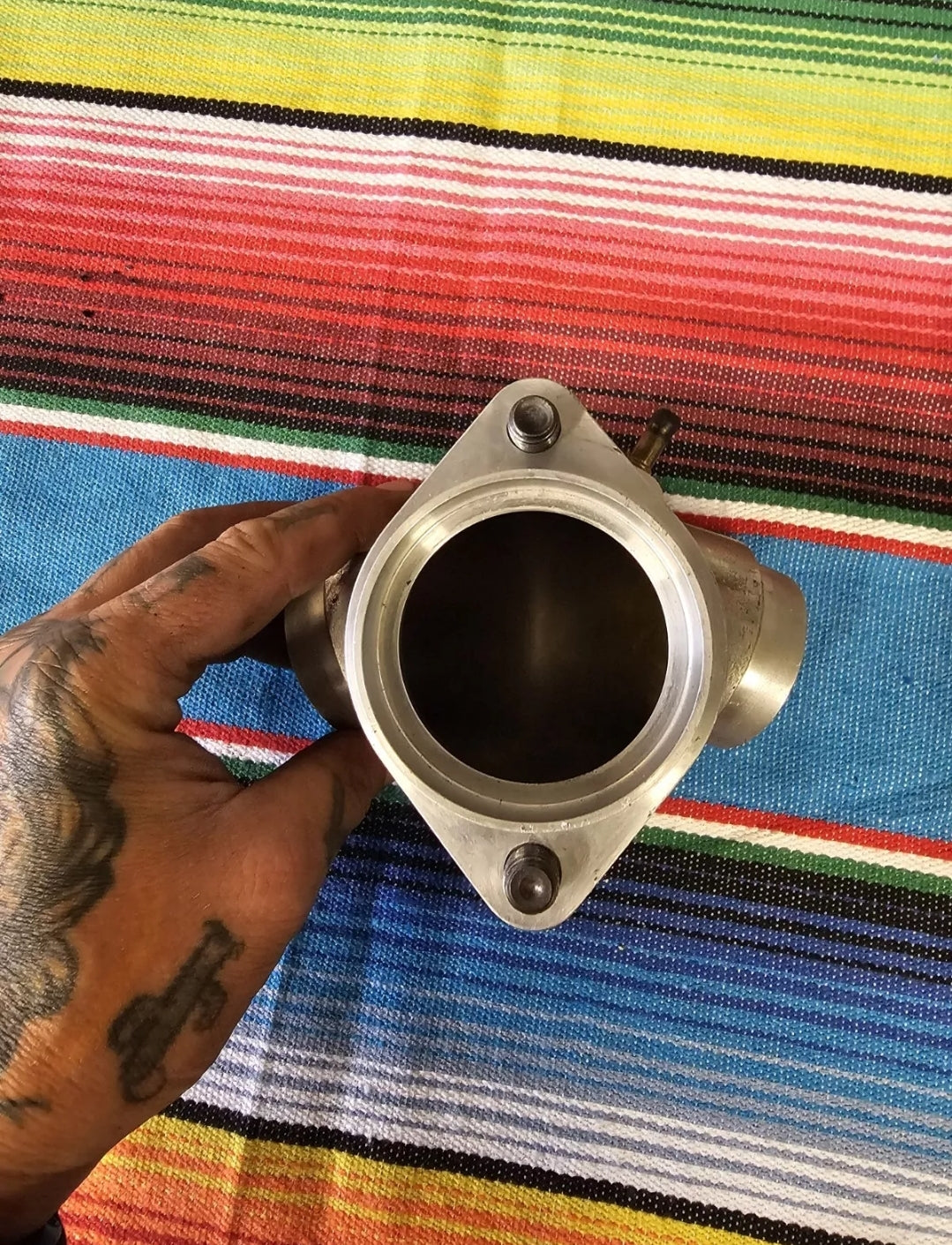S&S 342 Intake Manifold For Harley Davidson. With Billet CV Carburettor Adapter