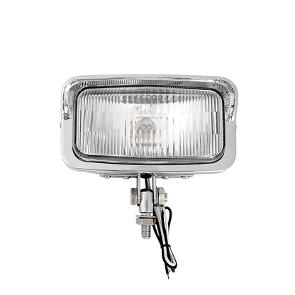 Rectangle Chopper Spotlight Chrome/Clear lens