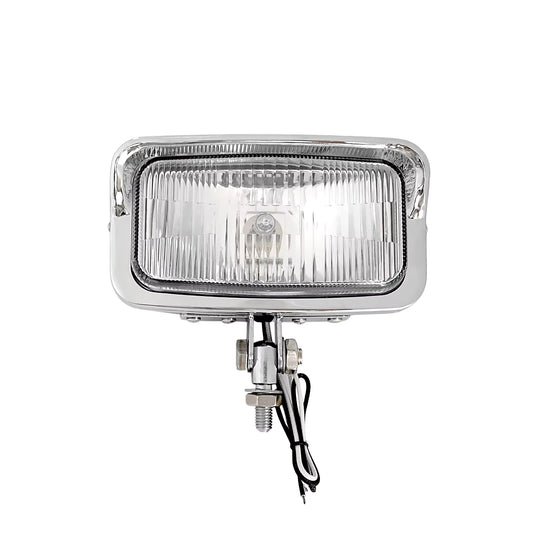 Rectangle Chopper Spotlight Chrome/Clear lens
