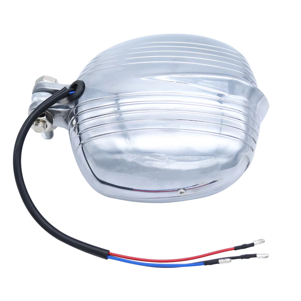 4.5" Chrome/Clear Motorcycle Headlight