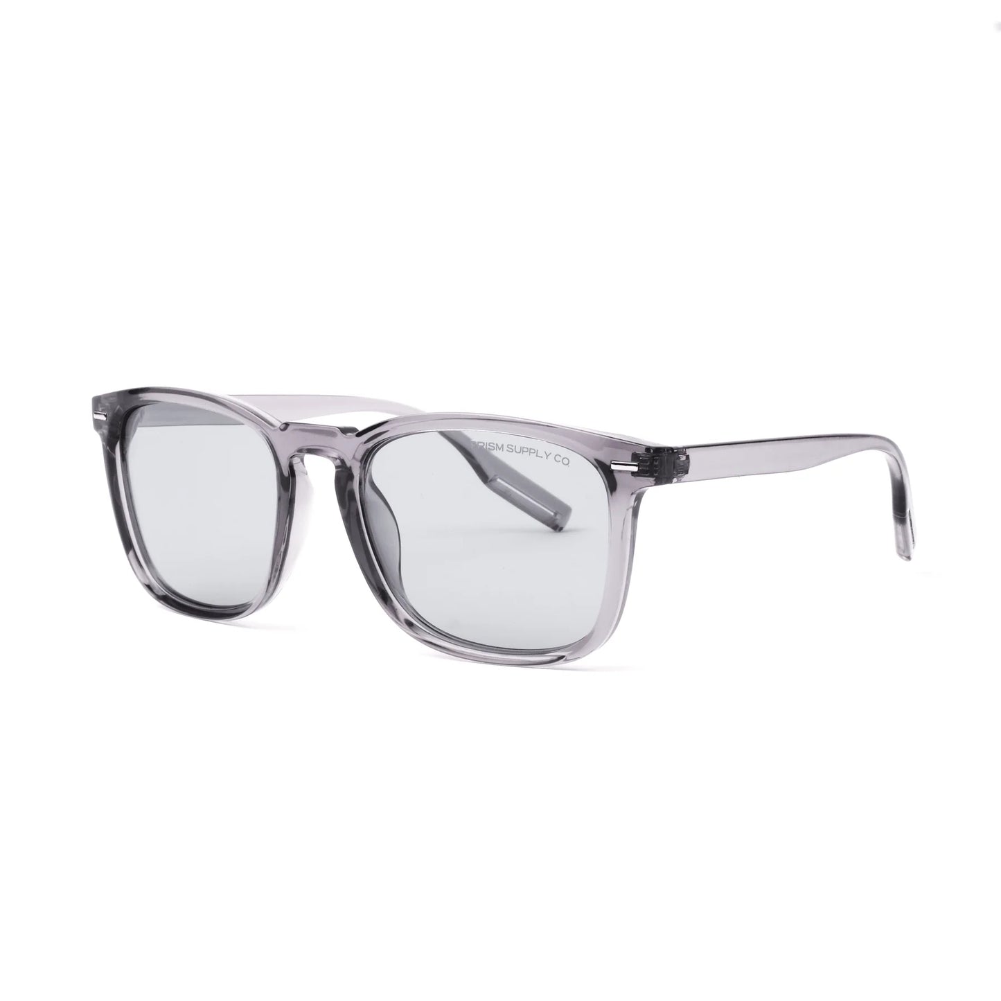 Prism Supply Daybreaker Riding Glasses - Transition Lenses - Grey Frames