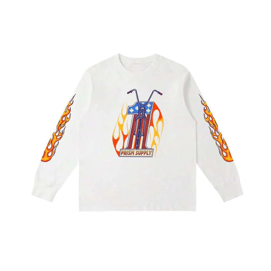 Prism Supply High Heat Long Sleeve Tee - White
