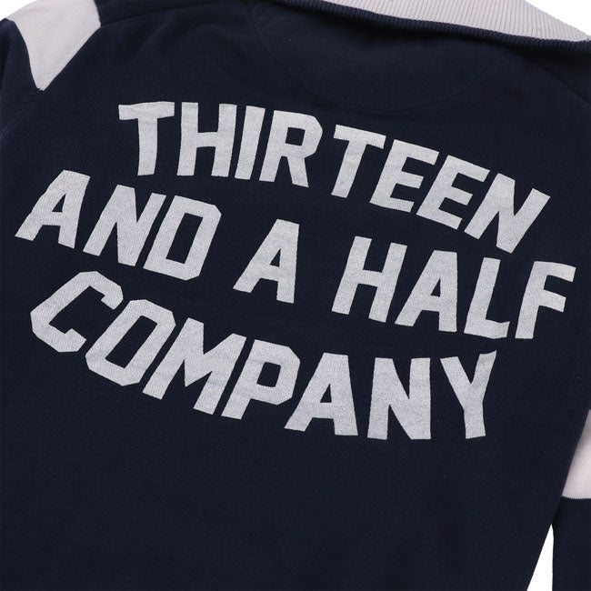 13 1/2 Outlaw half-zip sweater Navy/White