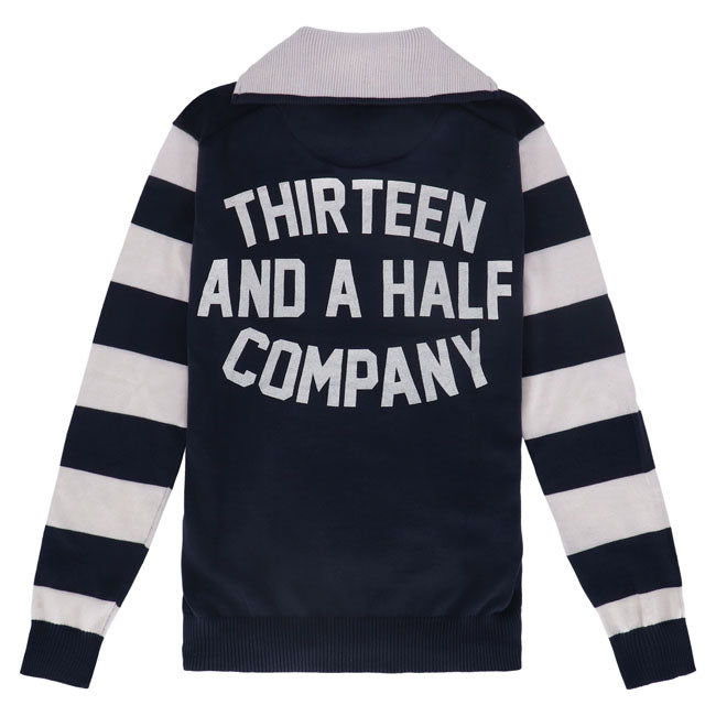 13 1/2 Outlaw half-zip sweater Navy/White