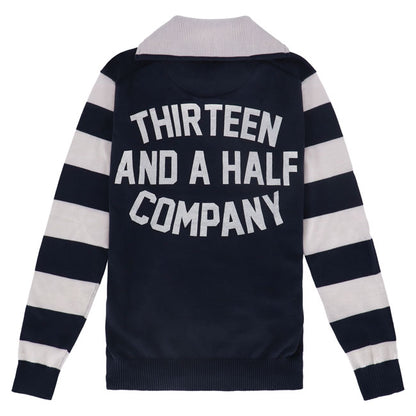 13 1/2 Outlaw half-zip sweater Navy/White