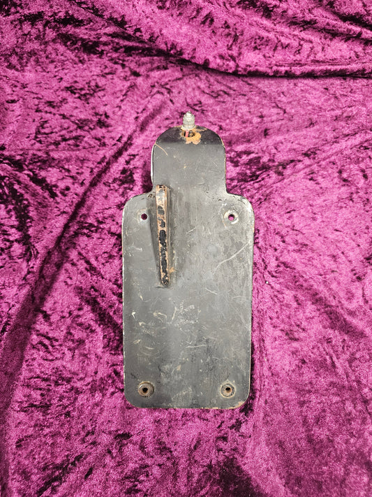 Side Mounted number plate with light