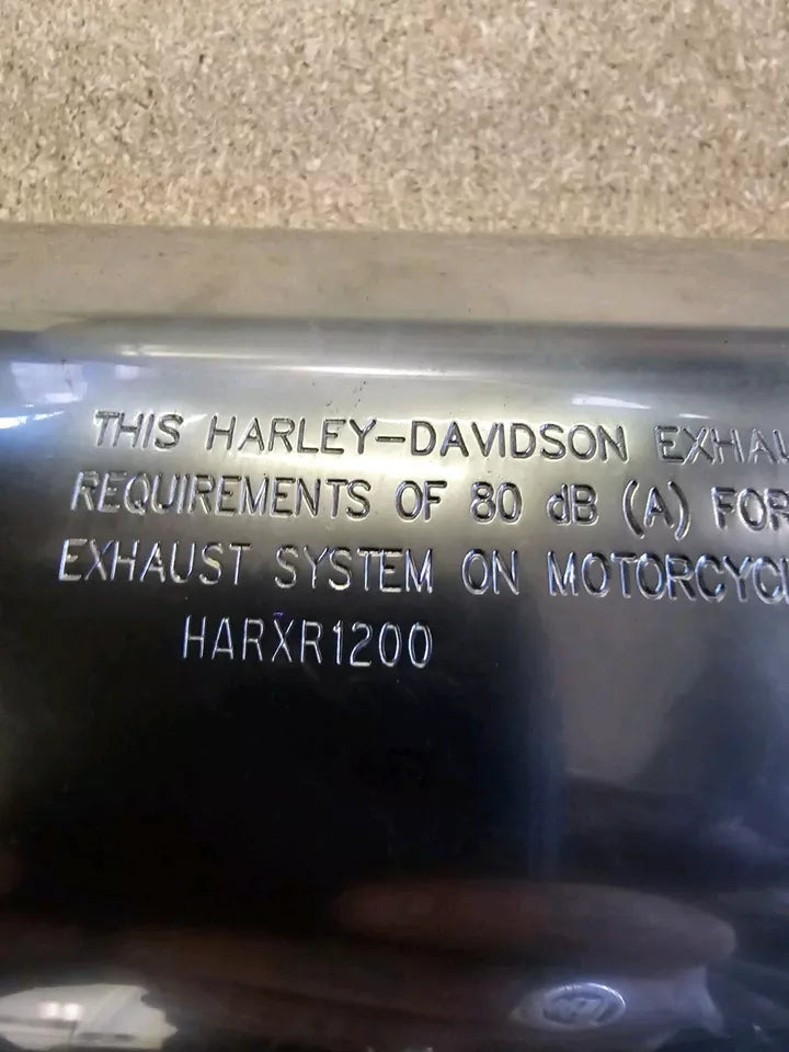 Harley Davidson Chrome Tapered Dome Lower Muffler XL1200 XR1200 883 64859-08